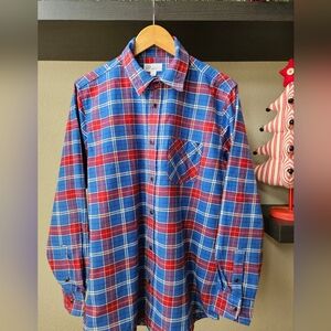 Gap Mens Flannel XL Red/Blue Plaid